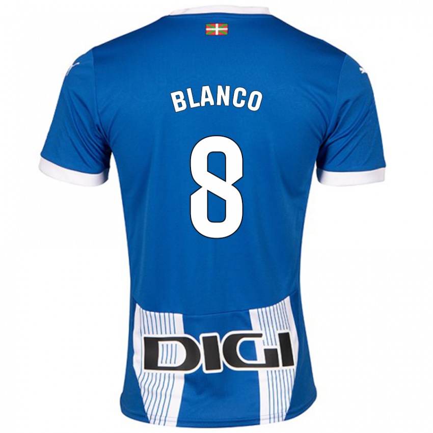 Niño Camiseta Antonio Blanco #8 Azul 1ª Equipación 2024/25 La Camisa Argentina