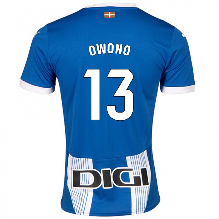 Niño Camiseta Jesús Owono #13 Azul 1ª Equipación 2024/25 La Camisa Argentina