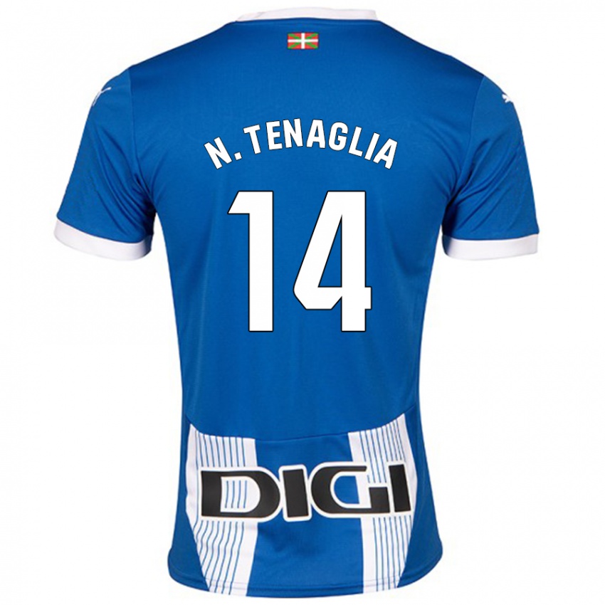 Niño Camiseta Nahuel Tenaglia #14 Azul 1ª Equipación 2024/25 La Camisa Argentina