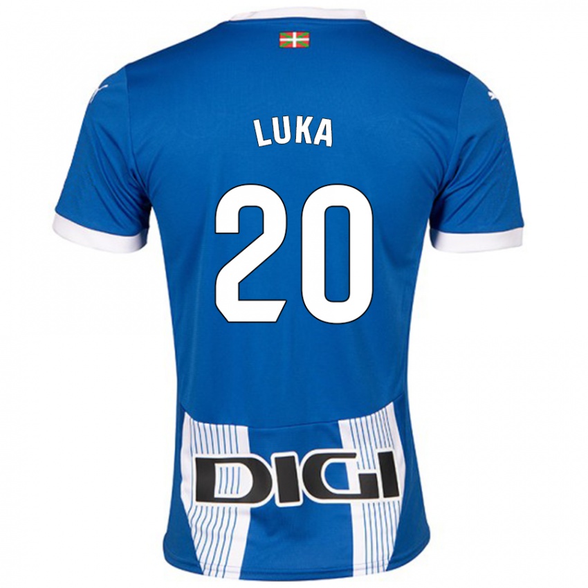 Niño Camiseta Luka Romero #20 Azul 1ª Equipación 2024/25 La Camisa Argentina