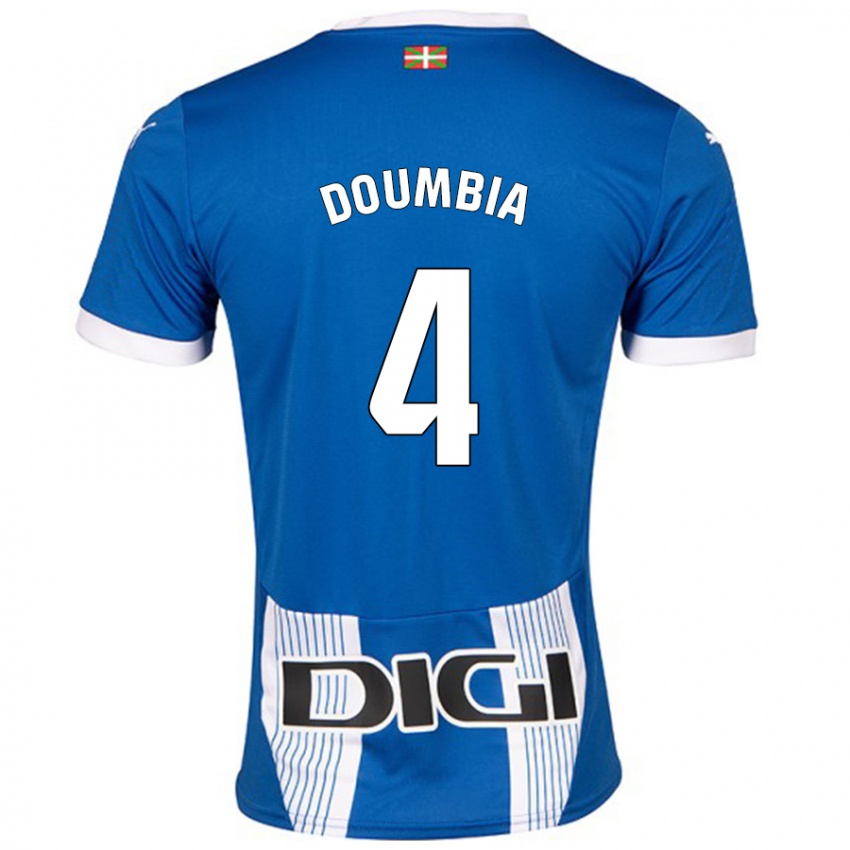 Niño Camiseta Daouda Doumbia #4 Azul 1ª Equipación 2024/25 La Camisa Argentina