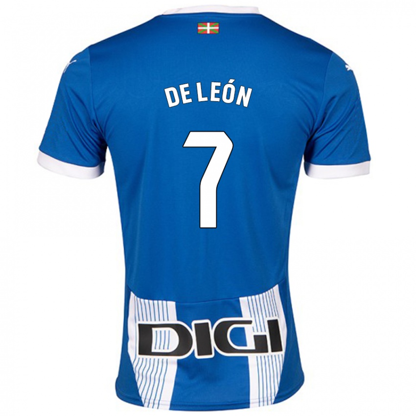 Niño Camiseta José De León #7 Azul 1ª Equipación 2024/25 La Camisa Argentina