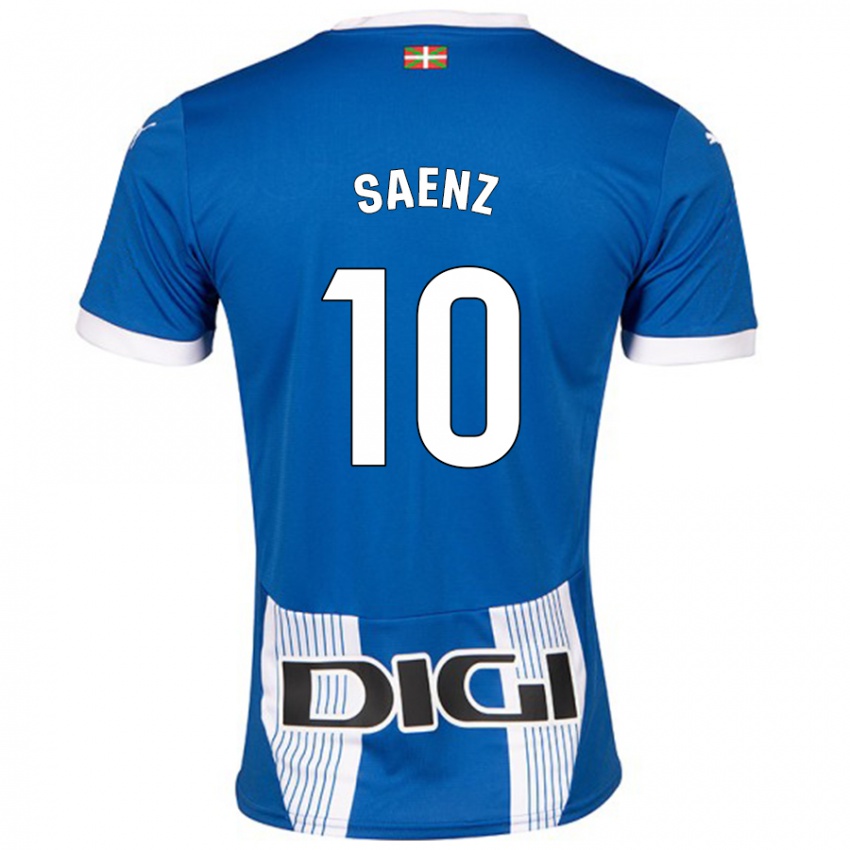 Niño Camiseta Iñaki Saenz #10 Azul 1ª Equipación 2024/25 La Camisa Argentina