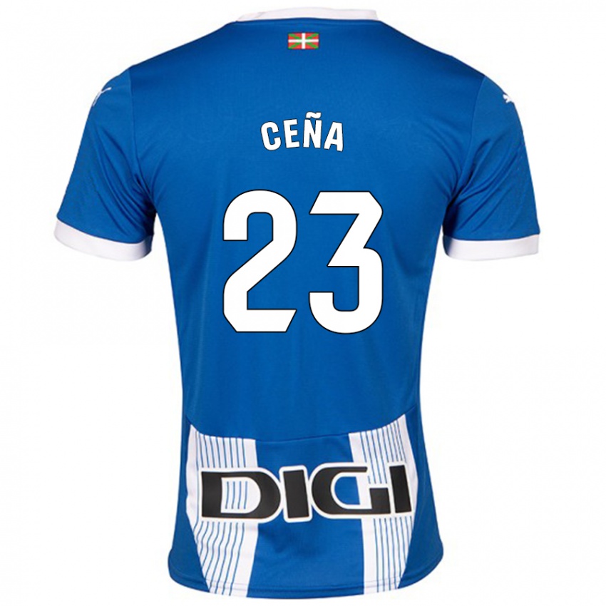 Niño Camiseta Marcos Ceña #23 Azul 1ª Equipación 2024/25 La Camisa Argentina