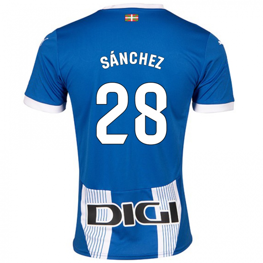 Niño Camiseta Ander Sánchez #28 Azul 1ª Equipación 2024/25 La Camisa Argentina