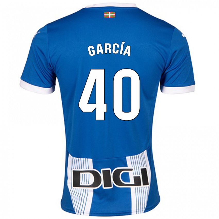 Niño Camiseta Álvaro García #40 Azul 1ª Equipación 2024/25 La Camisa Argentina