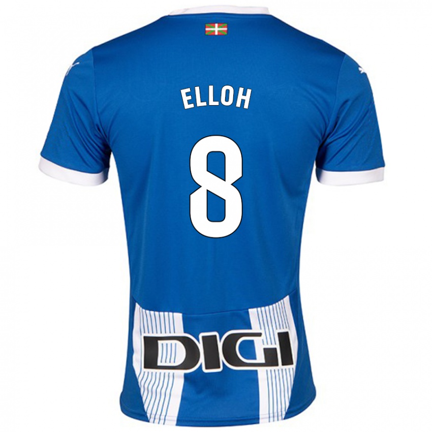 Niño Camiseta Rebecca Elloh #8 Azul 1ª Equipación 2024/25 La Camisa Argentina