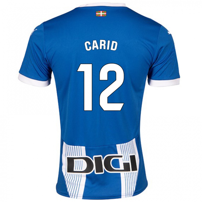 Niño Camiseta Andrea Carid #12 Azul 1ª Equipación 2024/25 La Camisa Argentina