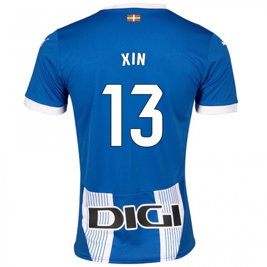 Niño Camiseta Jana Xin #13 Azul 1ª Equipación 2024/25 La Camisa Argentina