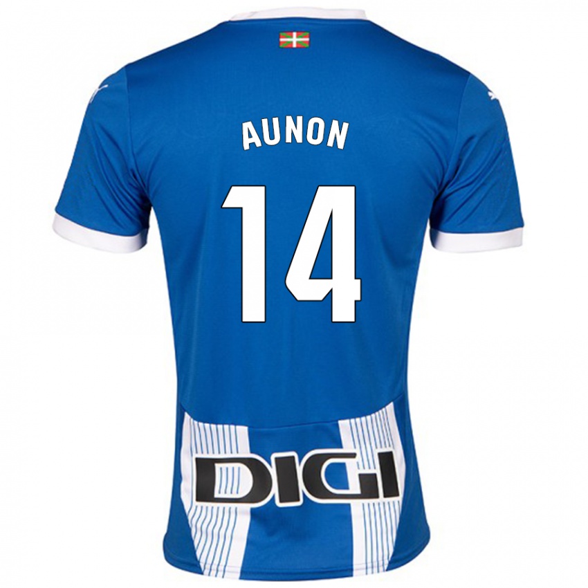 Niño Camiseta Cristina Auñón #14 Azul 1ª Equipación 2024/25 La Camisa Argentina