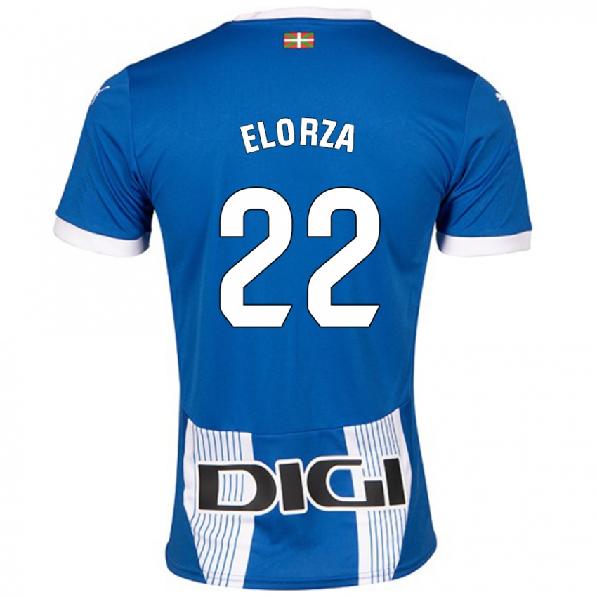 Niño Camiseta Sheila Elorza #22 Azul 1ª Equipación 2024/25 La Camisa Argentina