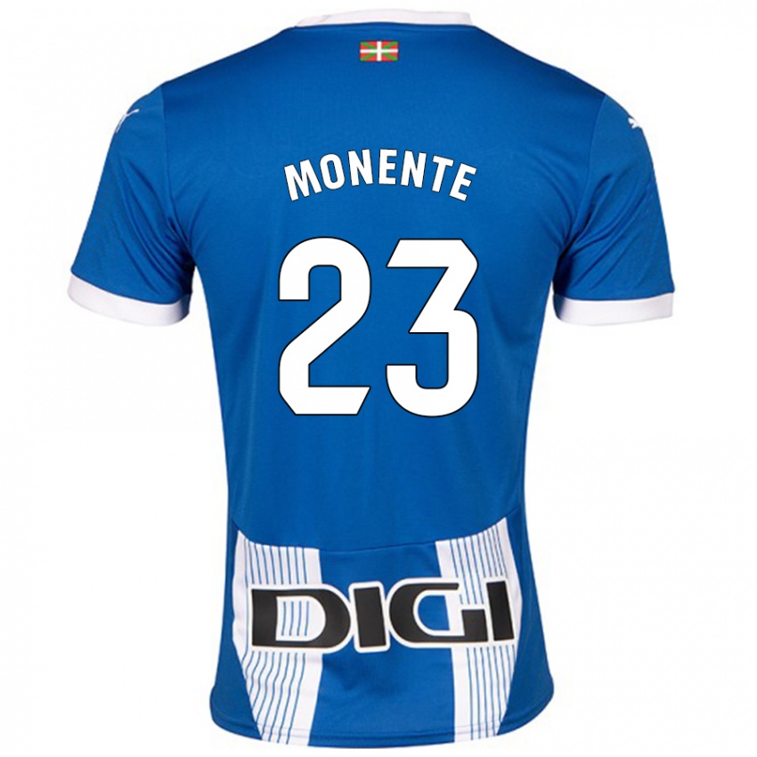 Niño Camiseta Leyre Monente #23 Azul 1ª Equipación 2024/25 La Camisa Argentina