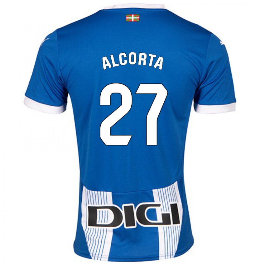 Niño Camiseta Alaitz Alcorta #27 Azul 1ª Equipación 2024/25 La Camisa Argentina