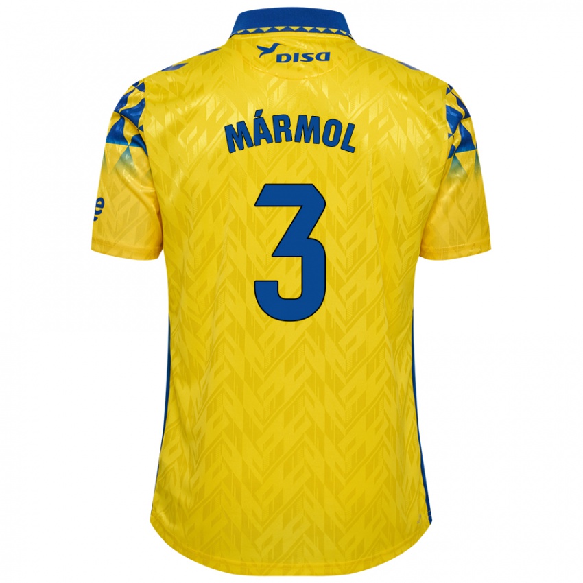 Niño Camiseta Mika Mármol #3 Amarillo Azul 1ª Equipación 2024/25 La Camisa Argentina