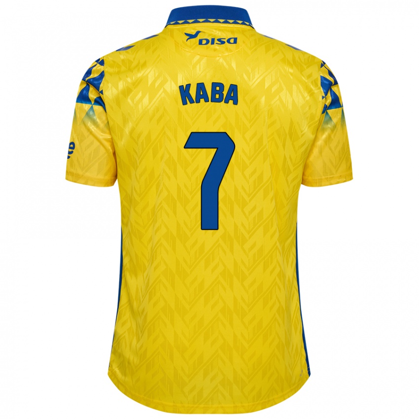 Niño Camiseta Sory Kaba #7 Amarillo Azul 1ª Equipación 2024/25 La Camisa Argentina