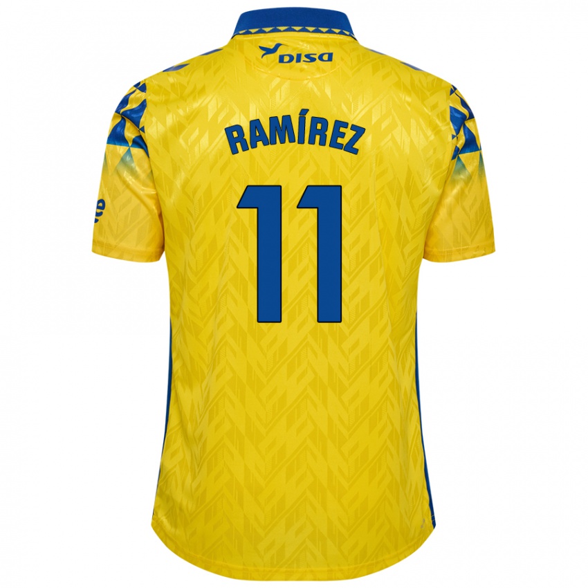 Niño Camiseta Benito Ramírez #11 Amarillo Azul 1ª Equipación 2024/25 La Camisa Argentina