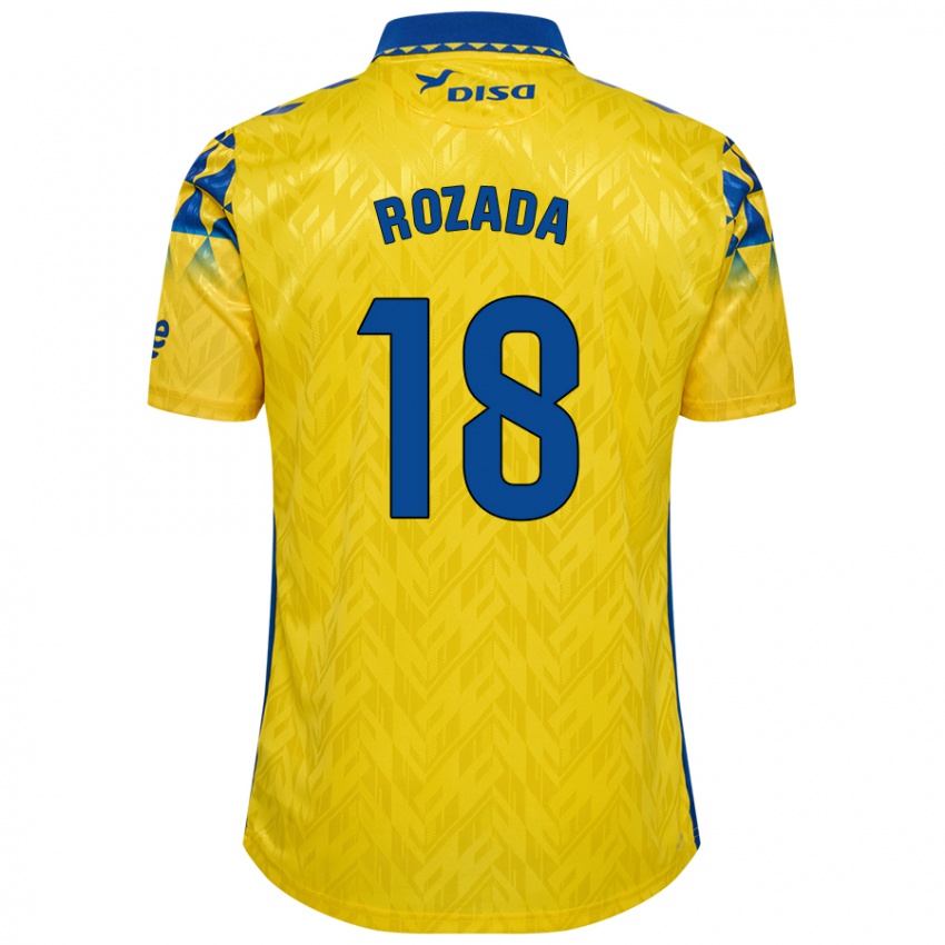 Niño Camiseta Viti Rozada #18 Amarillo Azul 1ª Equipación 2024/25 La Camisa Argentina