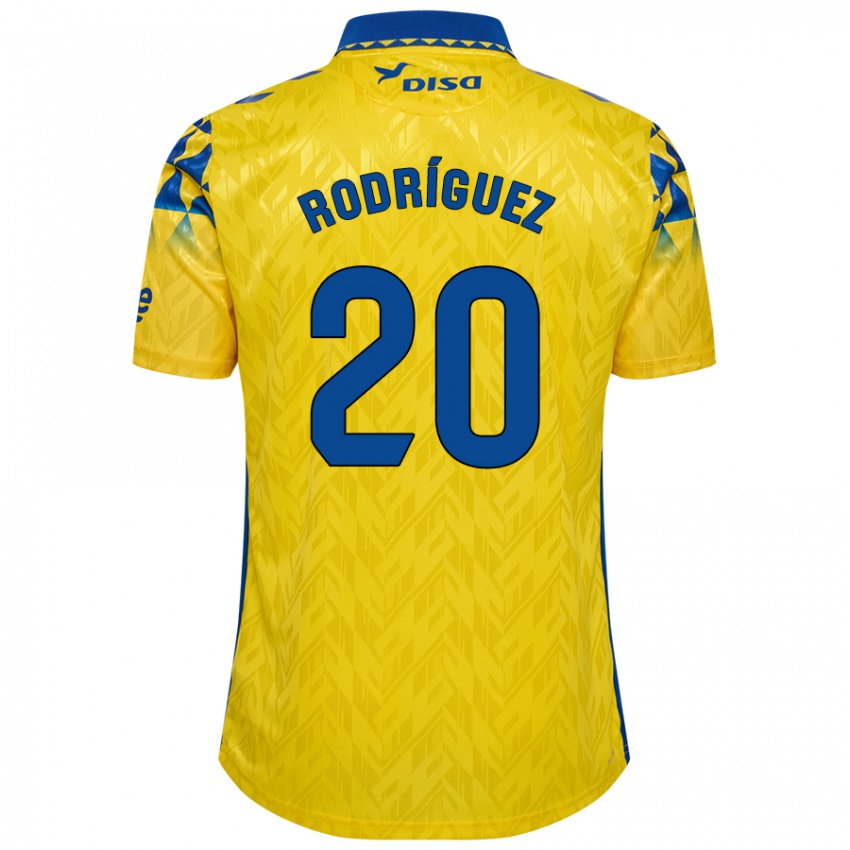 Niño Camiseta Kirian Rodríguez #20 Amarillo Azul 1ª Equipación 2024/25 La Camisa Argentina