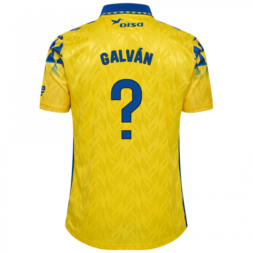 Niño Camiseta Carlos Galván #0 Amarillo Azul 1ª Equipación 2024/25 La Camisa Argentina