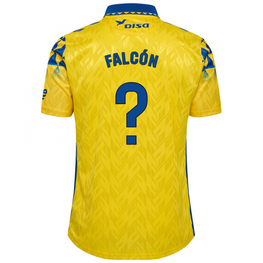 Niño Camiseta Toni Falcón #0 Amarillo Azul 1ª Equipación 2024/25 La Camisa Argentina