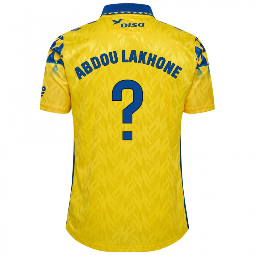 Niño Camiseta Pape Abdou Lakhone #0 Amarillo Azul 1ª Equipación 2024/25 La Camisa Argentina