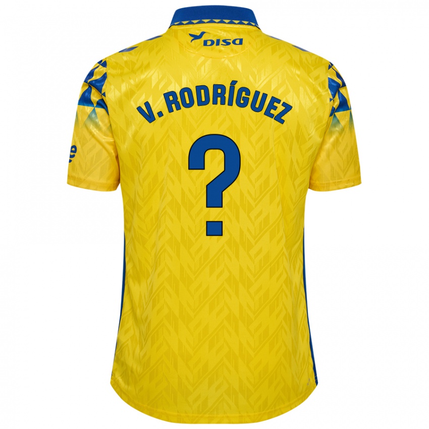 Niño Camiseta Carlos Vicente Rodríguez #0 Amarillo Azul 1ª Equipación 2024/25 La Camisa Argentina