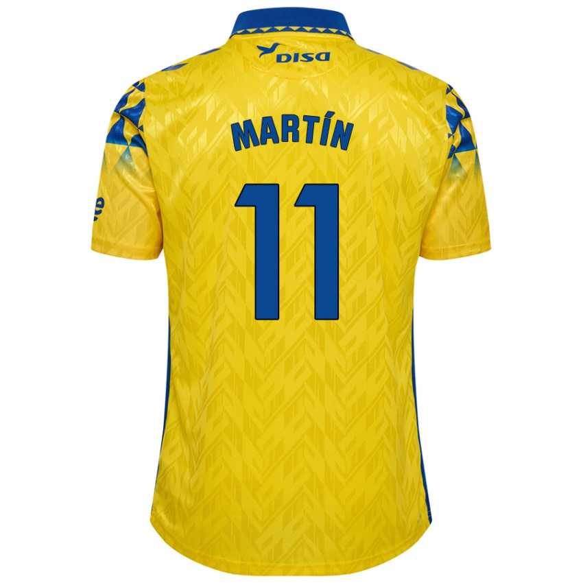 Niño Camiseta Diego Martín #11 Amarillo Azul 1ª Equipación 2024/25 La Camisa Argentina