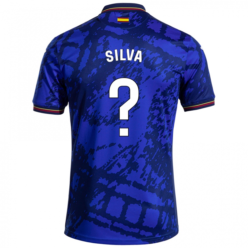 Niño Camiseta Jonathan Silva #0 Azul Más Oscuro 1ª Equipación 2024/25 La Camisa Argentina