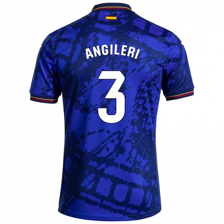 Niño Camiseta Fabrizio Angileri #3 Azul Más Oscuro 1ª Equipación 2024/25 La Camisa Argentina