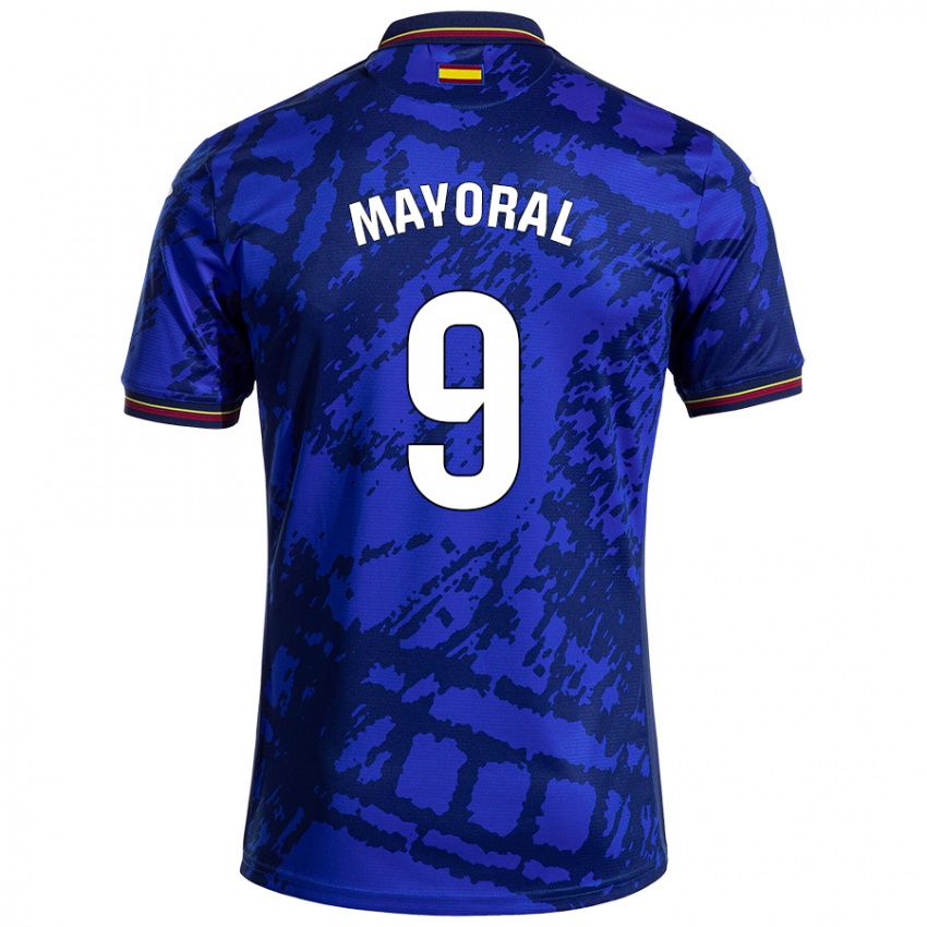 Niño Camiseta Borja Mayoral #9 Azul Más Oscuro 1ª Equipación 2024/25 La Camisa Argentina