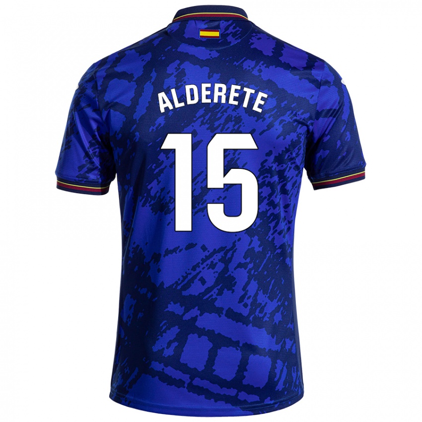 Niño Camiseta Omar Alderete #15 Azul Más Oscuro 1ª Equipación 2024/25 La Camisa Argentina