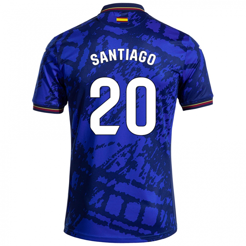 Niño Camiseta Yellu Santiago #20 Azul Más Oscuro 1ª Equipación 2024/25 La Camisa Argentina