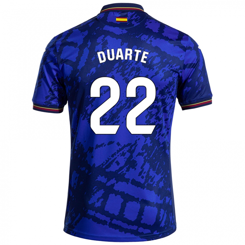 Niño Camiseta Domingos Duarte #22 Azul Más Oscuro 1ª Equipación 2024/25 La Camisa Argentina