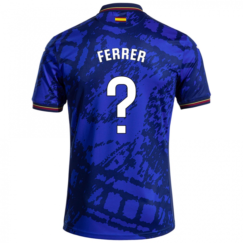 Niño Camiseta Diego Ferrer #0 Azul Más Oscuro 1ª Equipación 2024/25 La Camisa Argentina