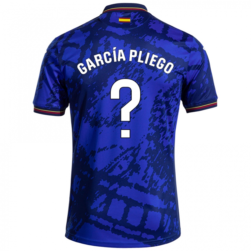 Niño Camiseta Hugo García Pliego #0 Azul Más Oscuro 1ª Equipación 2024/25 La Camisa Argentina