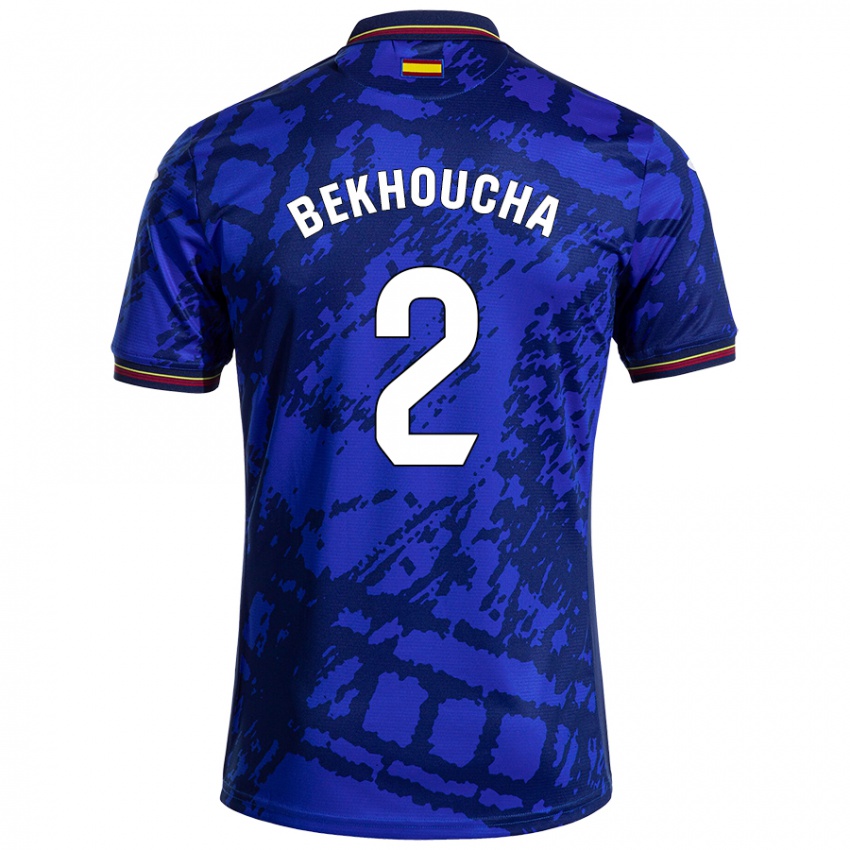 Niño Camiseta Ismael Bekhoucha #2 Azul Más Oscuro 1ª Equipación 2024/25 La Camisa Argentina