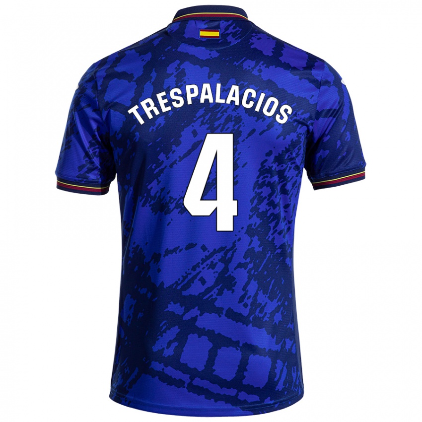 Niño Camiseta Adrián Trespalacios #4 Azul Más Oscuro 1ª Equipación 2024/25 La Camisa Argentina