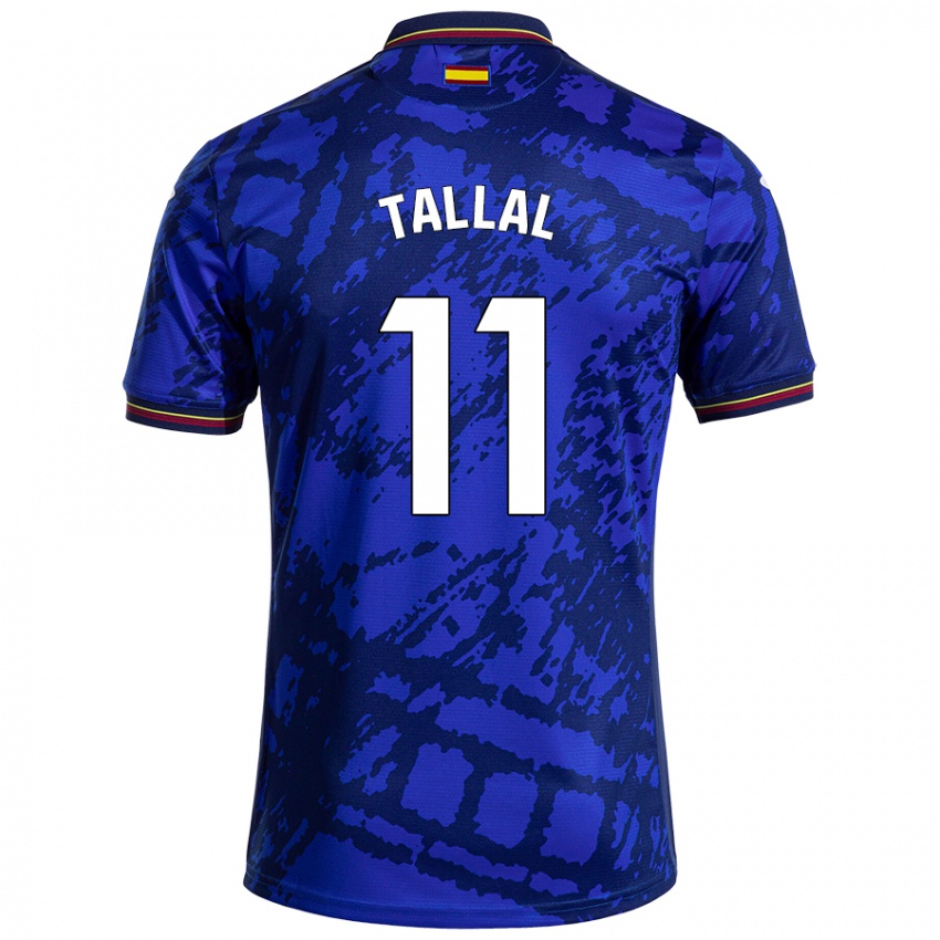 Niño Camiseta Yassin Tallal #11 Azul Más Oscuro 1ª Equipación 2024/25 La Camisa Argentina