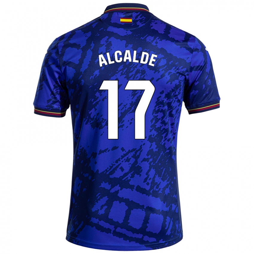 Niño Camiseta Jacobo Alcalde #17 Azul Más Oscuro 1ª Equipación 2024/25 La Camisa Argentina