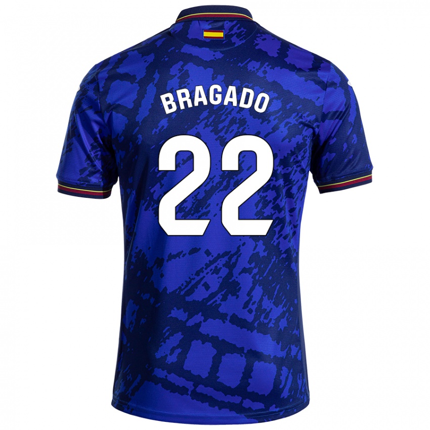 Niño Camiseta Alonso Bragado #22 Azul Más Oscuro 1ª Equipación 2024/25 La Camisa Argentina