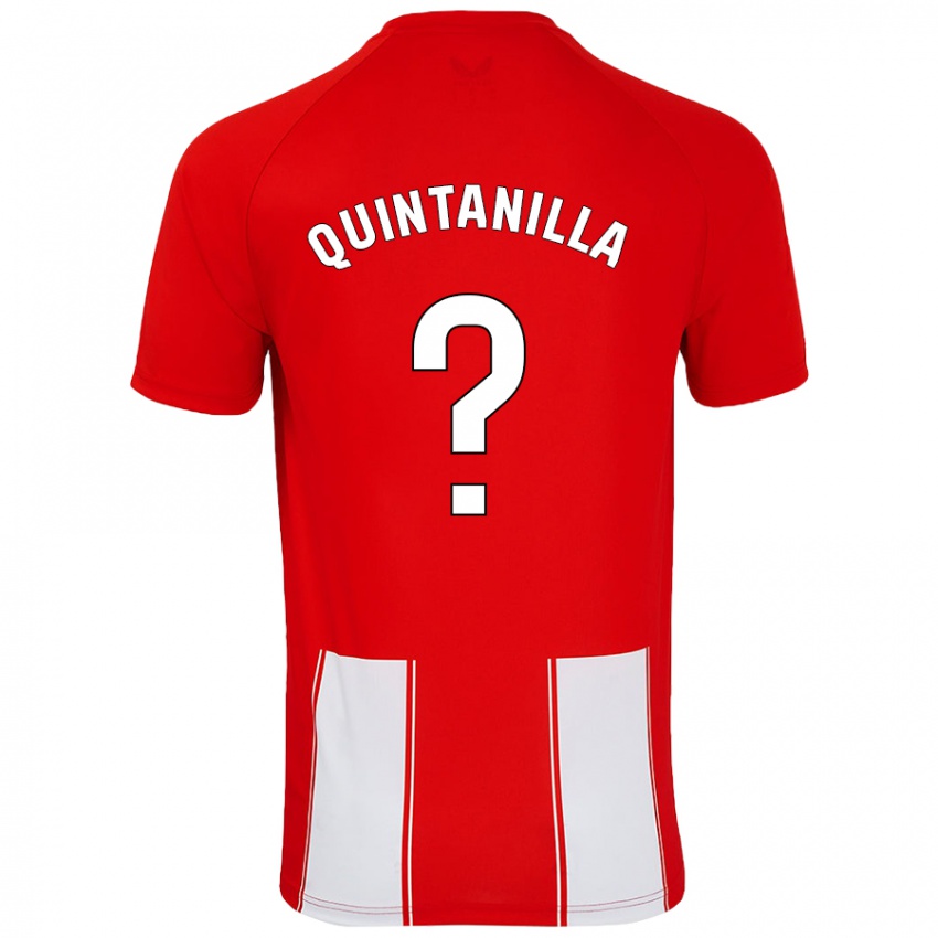 Niño Camiseta Rubén Quintanilla #0 Rojo Blanco 1ª Equipación 2024/25 La Camisa Argentina