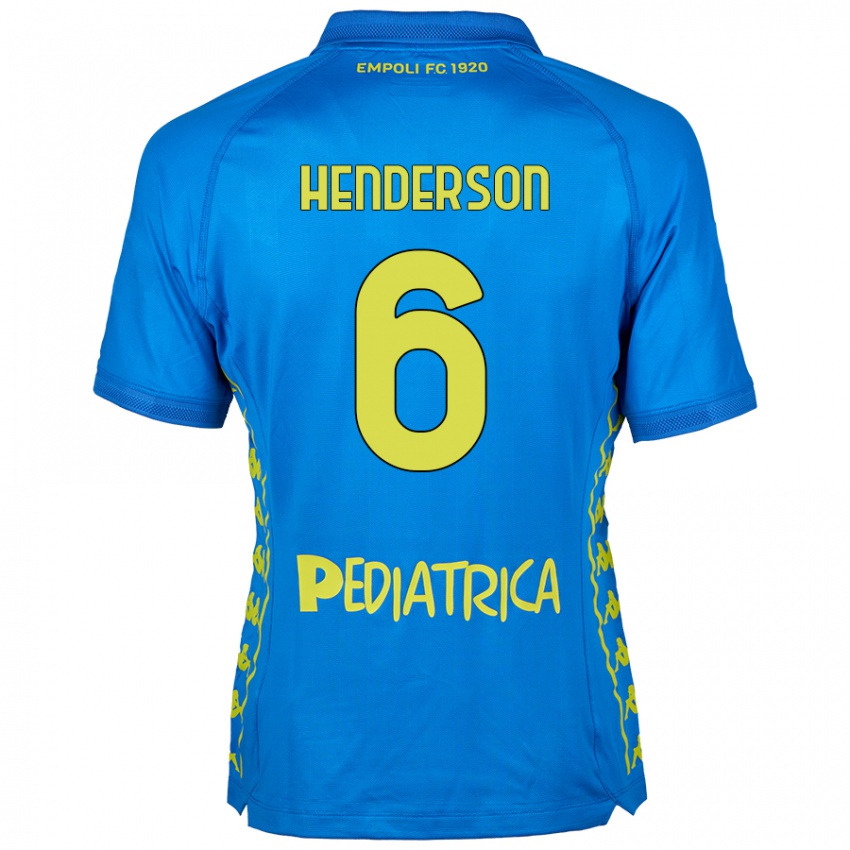 Niño Camiseta Liam Henderson #6 Azul 1ª Equipación 2024/25 La Camisa Argentina