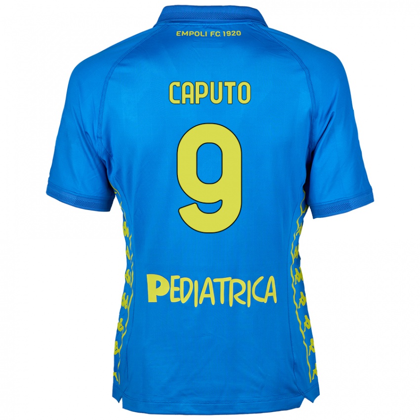 Niño Camiseta Francesco Caputo #9 Azul 1ª Equipación 2024/25 La Camisa Argentina