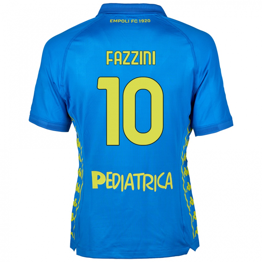 Niño Camiseta Jacopo Fazzini #10 Azul 1ª Equipación 2024/25 La Camisa Argentina