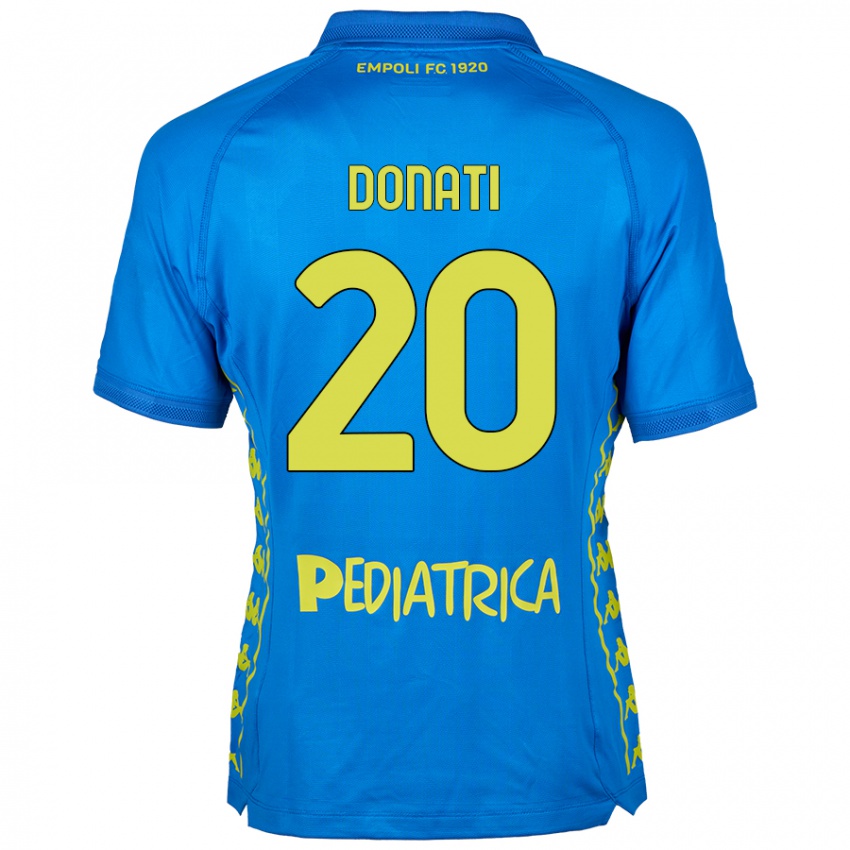 Niño Camiseta Francesco Donati #20 Azul 1ª Equipación 2024/25 La Camisa Argentina