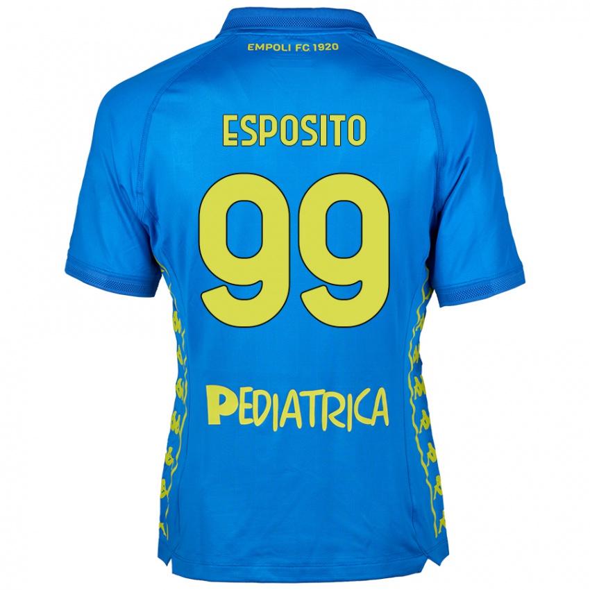 Niño Camiseta Sebastiano Esposito #99 Azul 1ª Equipación 2024/25 La Camisa Argentina