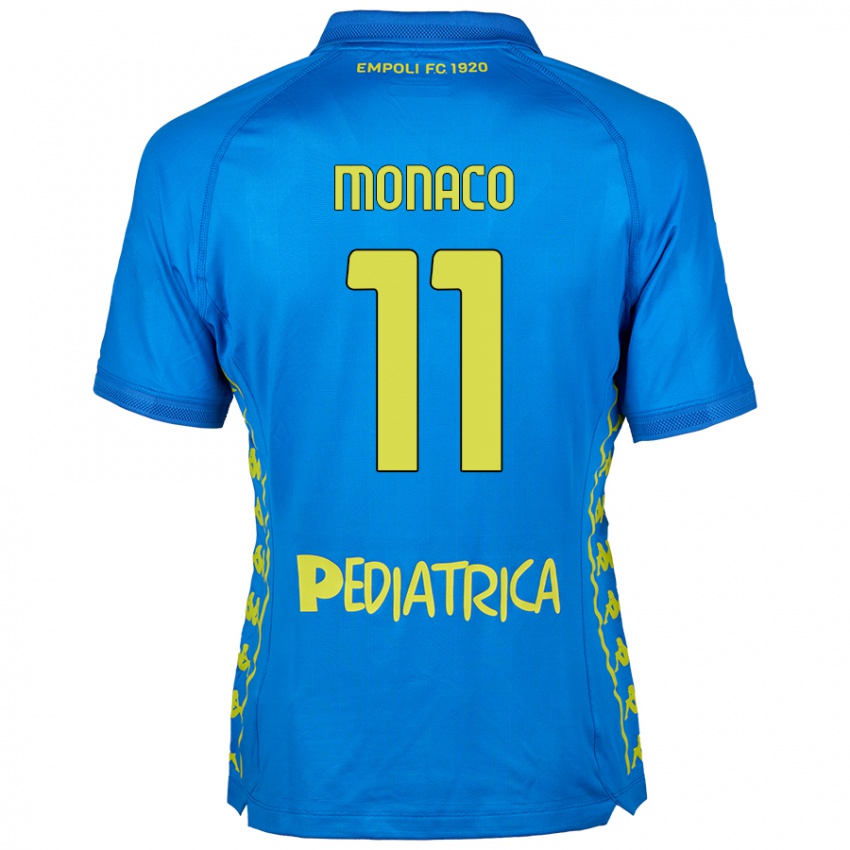 Niño Camiseta Salvatore Monaco #11 Azul 1ª Equipación 2024/25 La Camisa Argentina