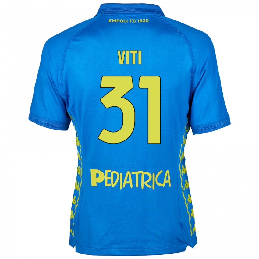 Niño Camiseta Vittorio Viti #31 Azul 1ª Equipación 2024/25 La Camisa Argentina