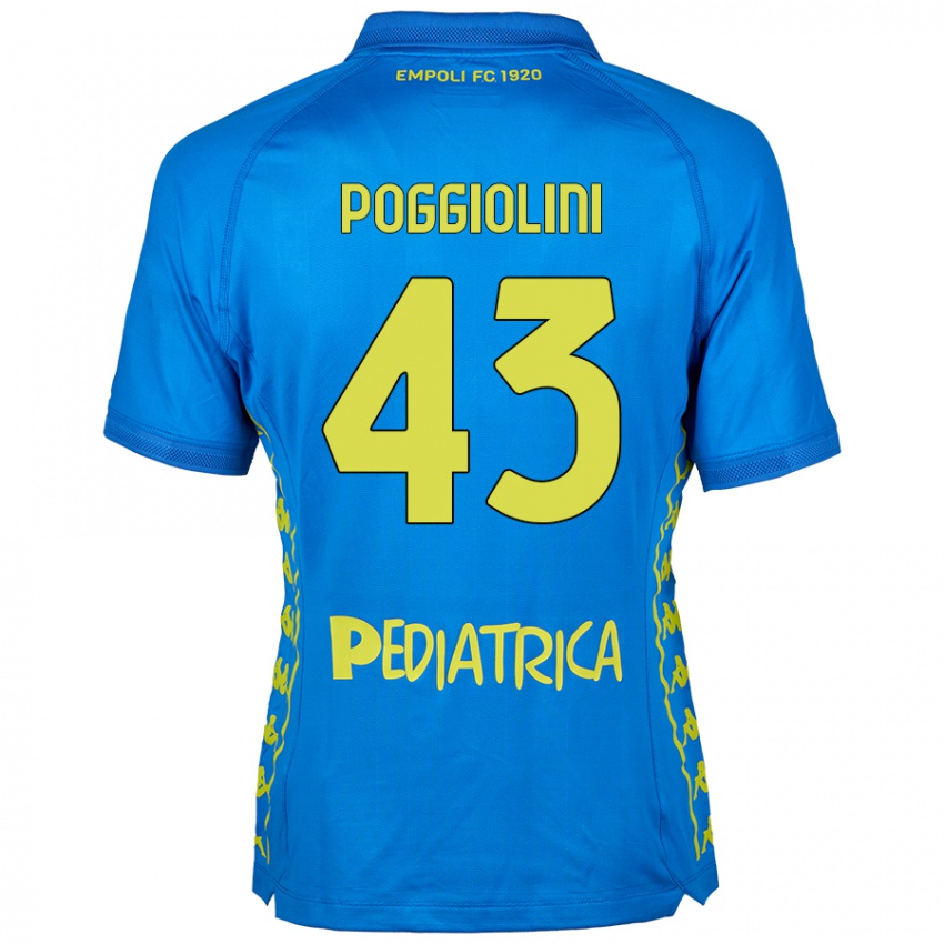 Niño Camiseta Duccio Poggiolini #43 Azul 1ª Equipación 2024/25 La Camisa Argentina