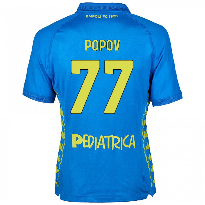 Niño Camiseta Bogdan Popov #77 Azul 1ª Equipación 2024/25 La Camisa Argentina